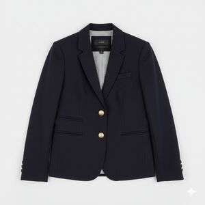 J. Crew Schoolboy Black Wool Blazer Size 0